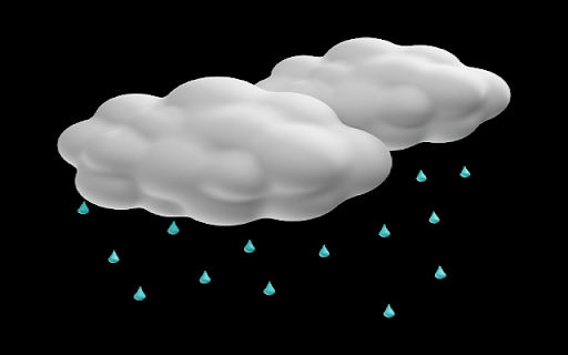 Rain Fall dal negozio web di Chrome verrà eseguito con OffiDocs Chromium online