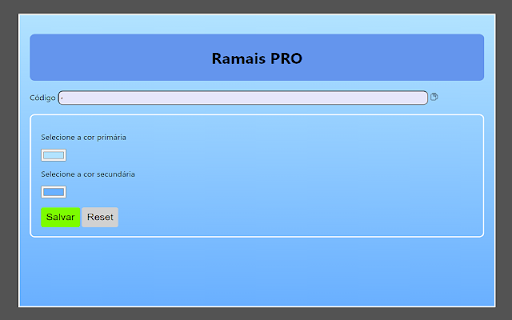 Ramais pro  from Chrome web store to be run with OffiDocs Chromium online