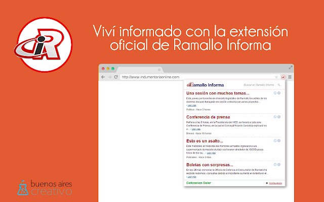 Ramallo Informa จาก Chrome เว็บสโตร์ที่จะทำงานร่วมกับ OffiDocs Chromium ทางออนไลน์
