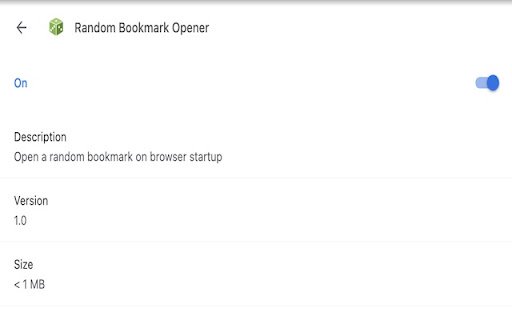 Random Bookmark Opener  from Chrome web store to be run with OffiDocs Chromium online