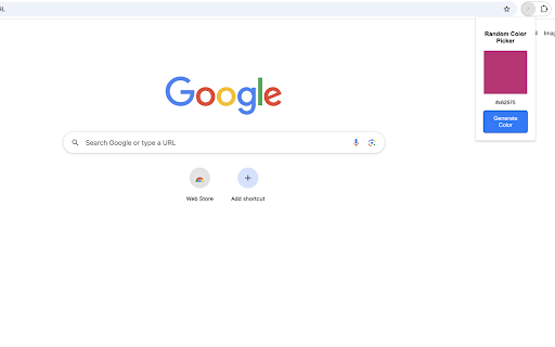 Random Color Picker  from Chrome web store to be run with OffiDocs Chromium online