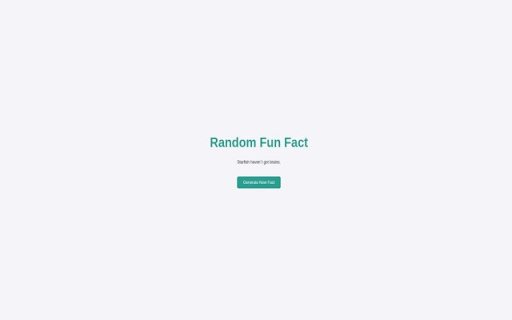 Random Fun Fact Generator  from Chrome web store to be run with OffiDocs Chromium online