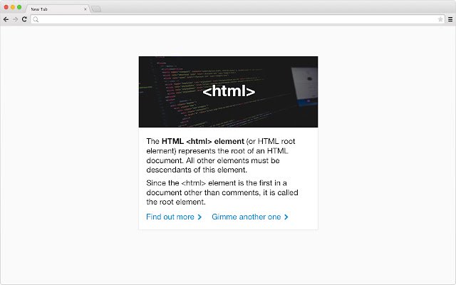 Random HTML Tags  from Chrome web store to be run with OffiDocs Chromium online