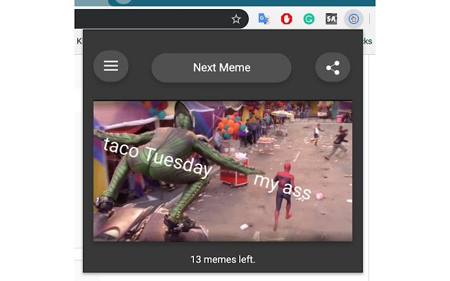 Random Meme  from Chrome web store to be run with OffiDocs Chromium online