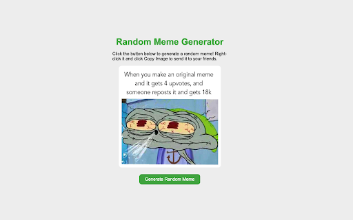 Random Meme Generator  from Chrome web store to be run with OffiDocs Chromium online