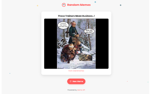 Random Memes  from Chrome web store to be run with OffiDocs Chromium online