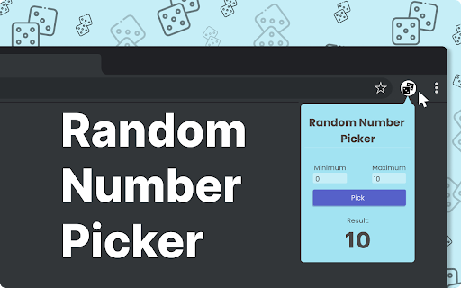 Random Number Picker  from Chrome web store to be run with OffiDocs Chromium online