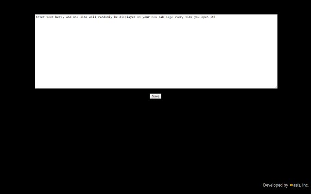 Page de nouvel onglet de texte aléatoire de la boutique en ligne Chrome à exécuter avec OffiDocs Chromium en ligne