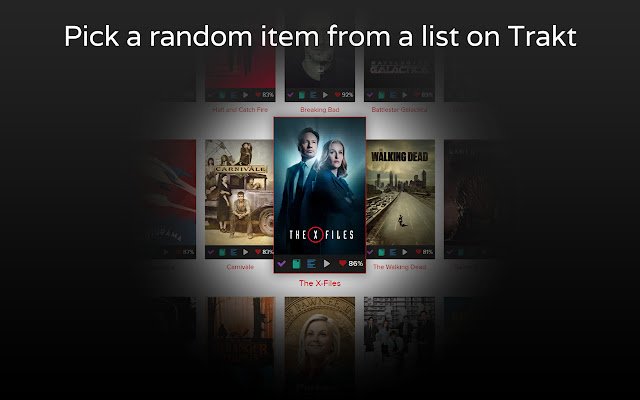 RandomTV for Trakt  from Chrome web store to be run with OffiDocs Chromium online