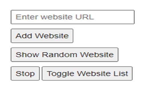 Random Website Viewer  from Chrome web store to be run with OffiDocs Chromium online