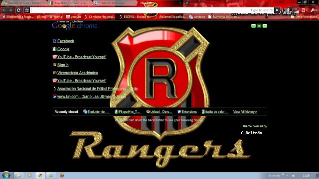 Les Rangers de Talca de la boutique en ligne Chrome seront exécutés avec OffiDocs Chromium en ligne