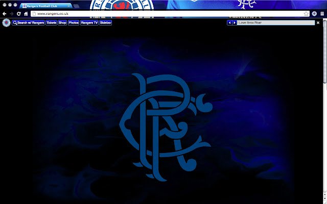 Rangers Football Club Theme  from Chrome web store to be run with OffiDocs Chromium online