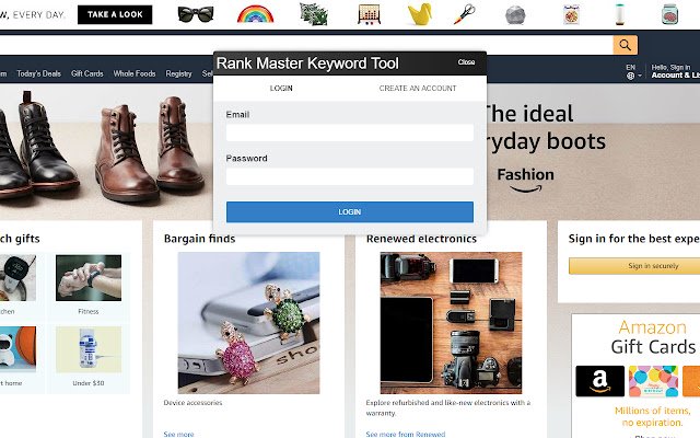 Rank Master Keyword Tool  from Chrome web store to be run with OffiDocs Chromium online