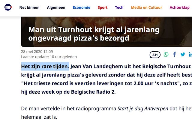 Rare tijden  from Chrome web store to be run with OffiDocs Chromium online