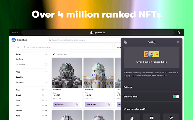 Rariscan  from Chrome web store to be run with OffiDocs Chromium online