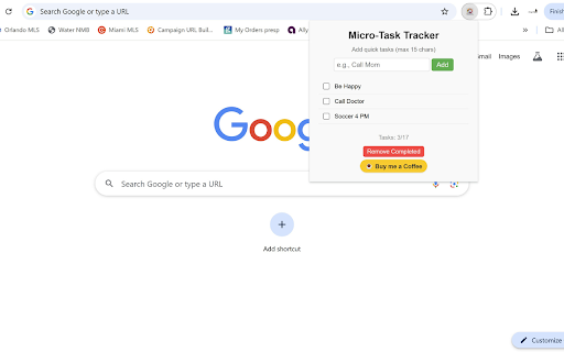 Rastreador de Microtareas  from Chrome web store to be run with OffiDocs Chromium online