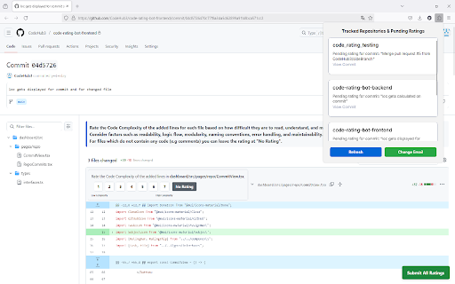Rate Code  from Chrome web store to be run with OffiDocs Chromium online