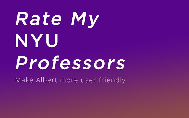 Nilai Profesor NYU Saya dari toko web Chrome untuk dijalankan dengan OffiDocs Chromium online