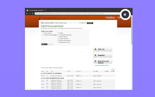 Rate My Professors QuickView  from Chrome web store to be run with OffiDocs Chromium online