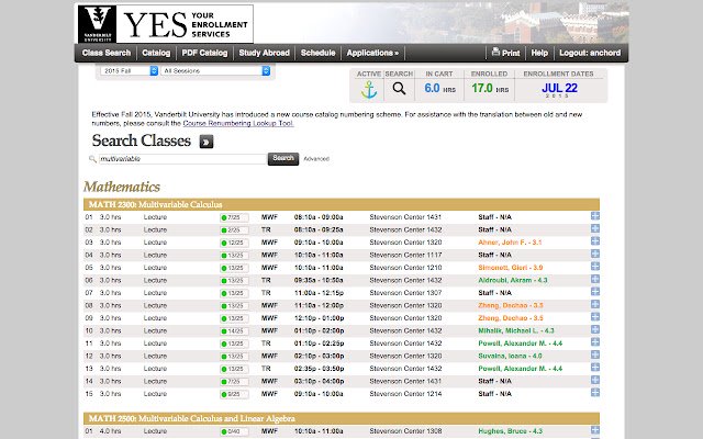 OffiDocs Chromium ile çevrimiçi olarak çalıştırılmak üzere Chrome web mağazasından My Vandy Professors'ı derecelendirin