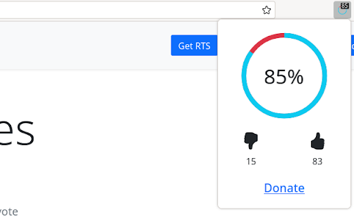 Rate That Site  from Chrome web store to be run with OffiDocs Chromium online