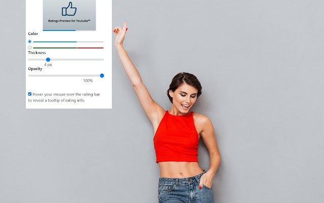 Ratings Preview for Youtube™  from Chrome web store to be run with OffiDocs Chromium online