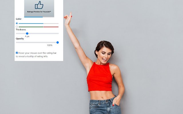 การแสดงตัวอย่างการให้คะแนนสำหรับ Youtube™ จาก Chrome เว็บสโตร์ที่จะใช้งานร่วมกับ OffiDocs Chromium ออนไลน์