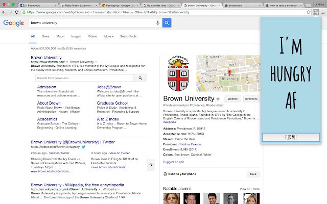 Ratty Menu Extension  from Chrome web store to be run with OffiDocs Chromium online