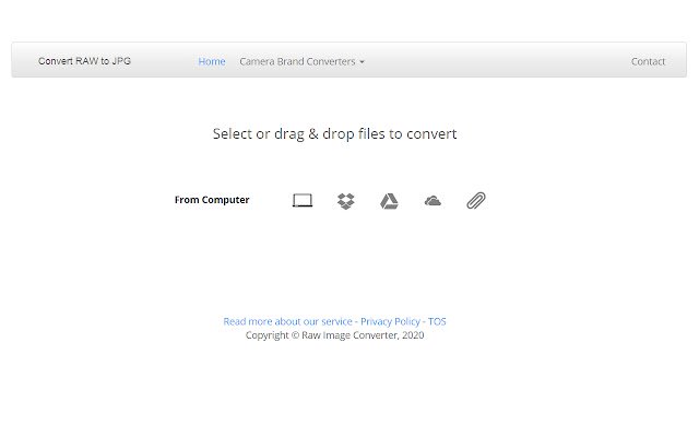 RAW to JPG Converter aus dem Chrome Web Store zur Ausführung mit OffiDocs Chromium online