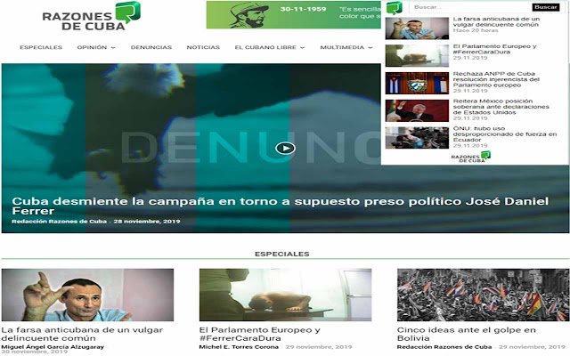 OffiDocs Chromium オンラインで実行される Chrome Web ストアの Razones de Cuba