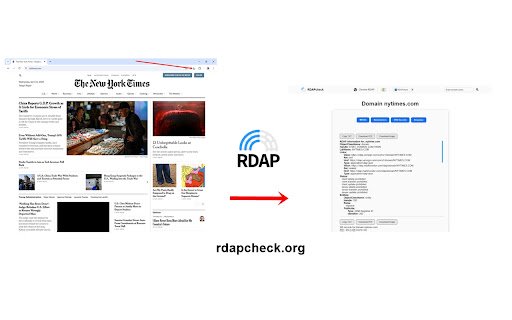 RDAP Checker  from Chrome web store to be run with OffiDocs Chromium online