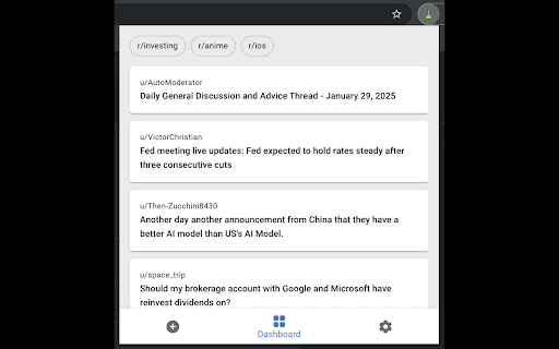 RDDT  from Chrome web store to be run with OffiDocs Chromium online