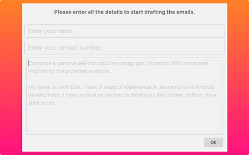 Reachout  from Chrome web store to be run with OffiDocs Chromium online