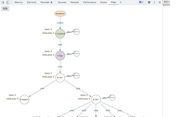 react fiber visualizer  from Chrome web store to be run with OffiDocs Chromium online