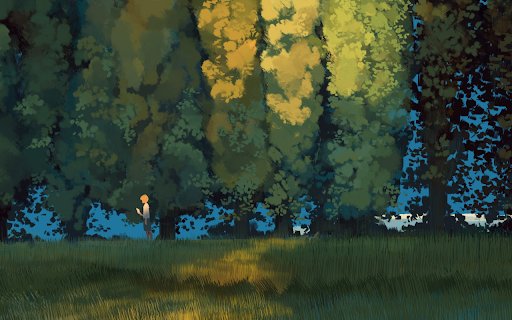 Reading Under the Trees  from Chrome web store to be run with OffiDocs Chromium online