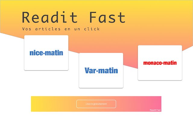 Readit Fast  from Chrome web store to be run with OffiDocs Chromium online