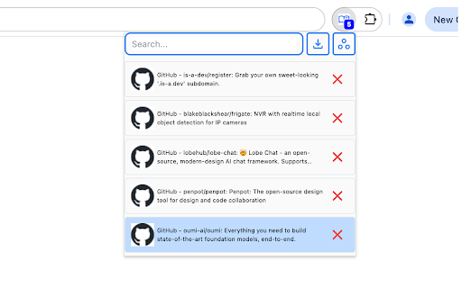 ReadLater  from Chrome web store to be run with OffiDocs Chromium online