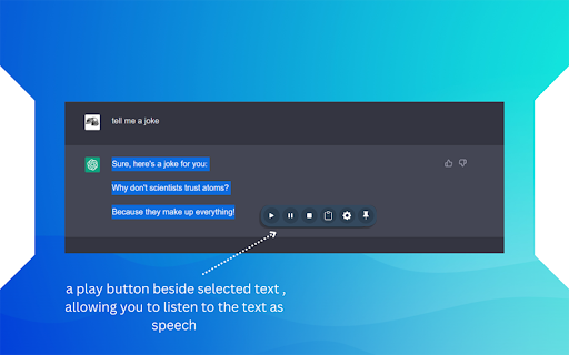 Read Out Loud  from Chrome web store to be run with OffiDocs Chromium online