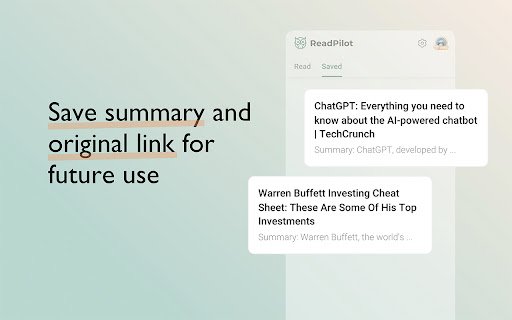 ReadPilot  from Chrome web store to be run with OffiDocs Chromium online