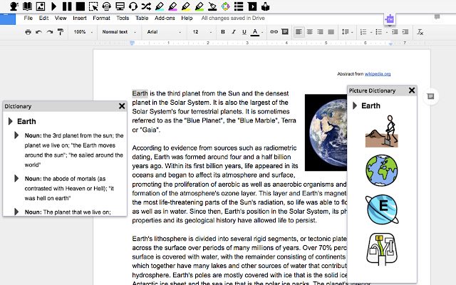 ReadWrite for Google Chrome™  from Chrome web store to be run with OffiDocs Chromium online