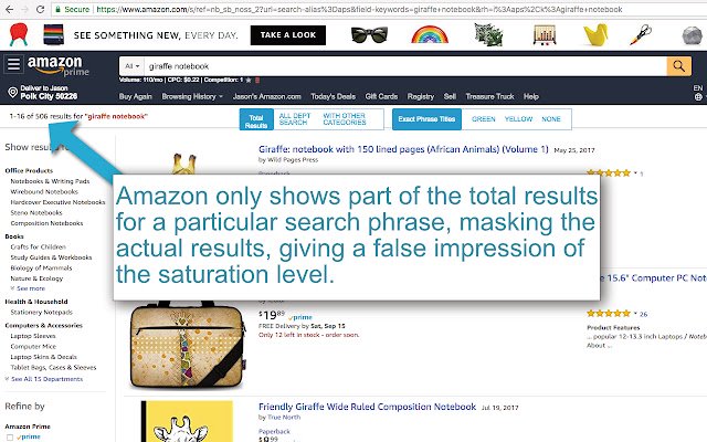 Real Results for Amazon  from Chrome web store to be run with OffiDocs Chromium online
