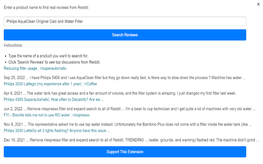 Real Reviews from Reddit  from Chrome web store to be run with OffiDocs Chromium online