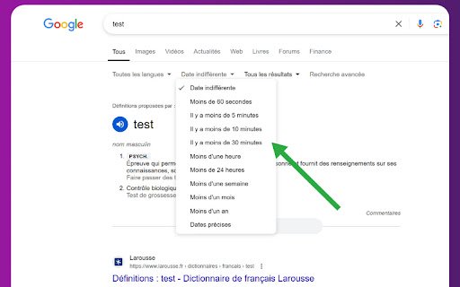 RecentFilter  from Chrome web store to be run with OffiDocs Chromium online