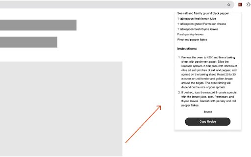 Recipe Cleaner  from Chrome web store to be run with OffiDocs Chromium online