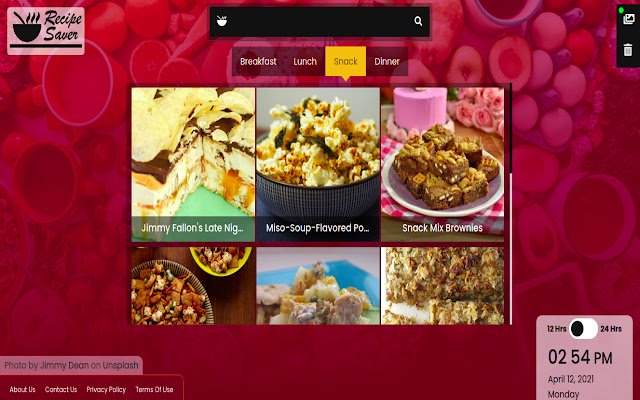 Recipe Saver จาก Chrome เว็บสโตร์ที่จะรันด้วย OffiDocs Chromium ทางออนไลน์