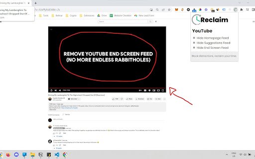 Reclaim Block Distractions, Regain Focus  from Chrome web store to be run with OffiDocs Chromium online