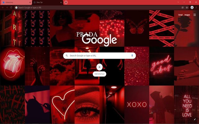 Chrome web mağazasından Red Aesthetic Collage, OffiDocs Chromium çevrimiçi ile çalıştırılacak