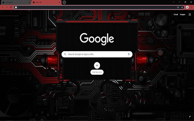 Rode en zwarte printplaat van de Chrome-webwinkel om te worden uitgevoerd met OffiDocs Chromium online