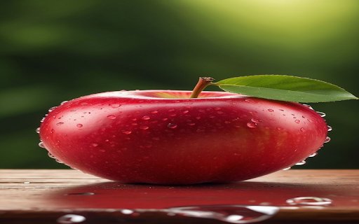 Red apple wallpaper  from Chrome web store to be run with OffiDocs Chromium online