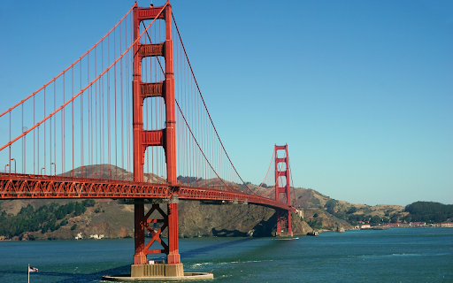 Red bridge across the river  from Chrome web store to be run with OffiDocs Chromium online